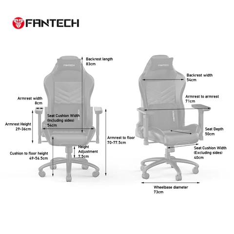 LEDARE GC192 PREMIUM GAMING CHAIR | Grey