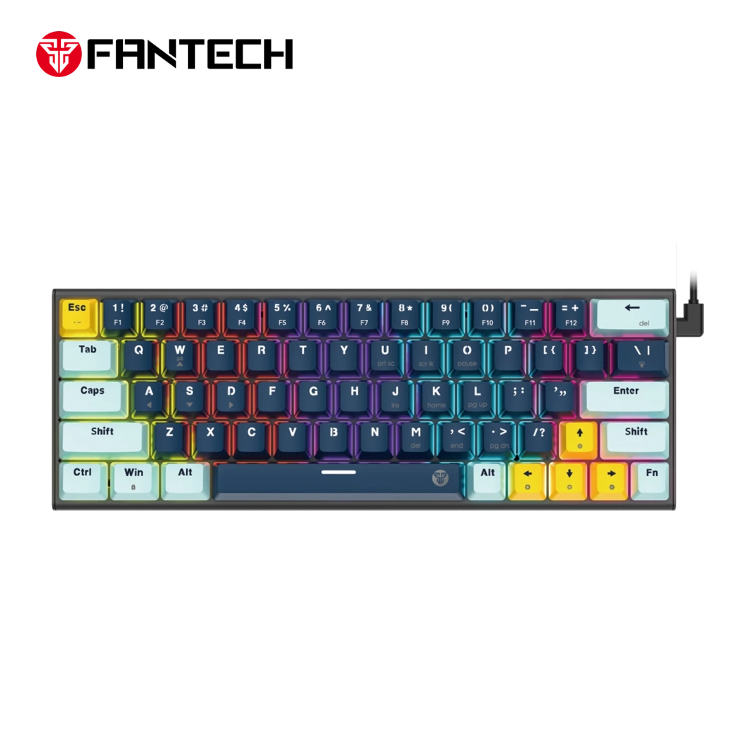 Fantech MK874 V2 Atom 63 Hot swappable Mechanical Keyboard Navy Blue