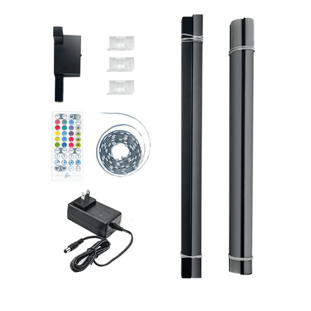 مصباح أرضي LED عصري مع ديكور زاوية RGB