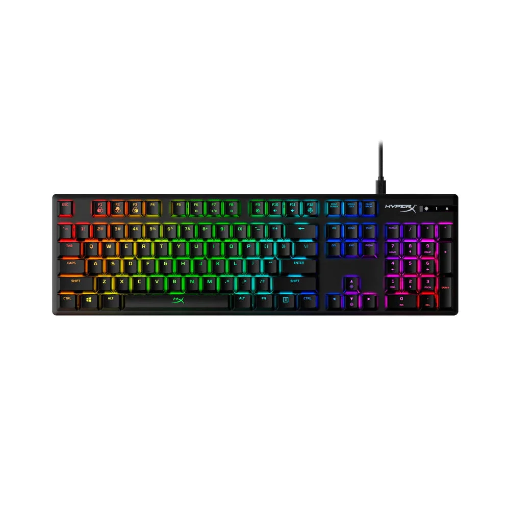 لوحة مفاتيح HyperX Alloy Origins – ميكانيكية 104 مفاتيح