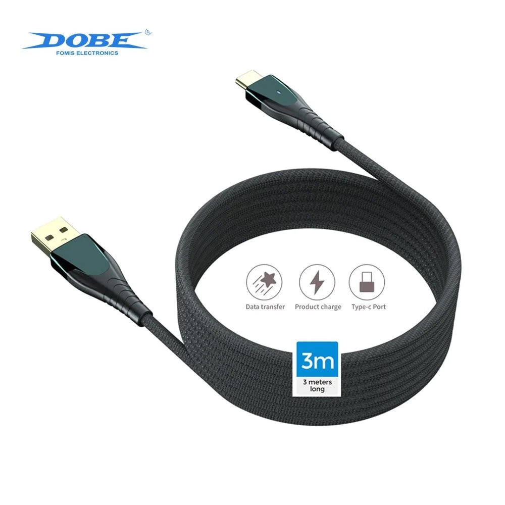 كابل بيانات Type-C TY-18179 بطول 3 متر لجهاز تحكم PS5 Switch Pro XBOX
