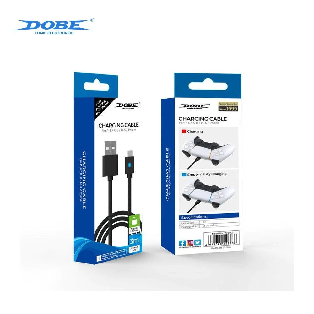 كابل بيانات Type-C TY-18179 بطول 3 متر لجهاز تحكم PS5 Switch Pro XBOX