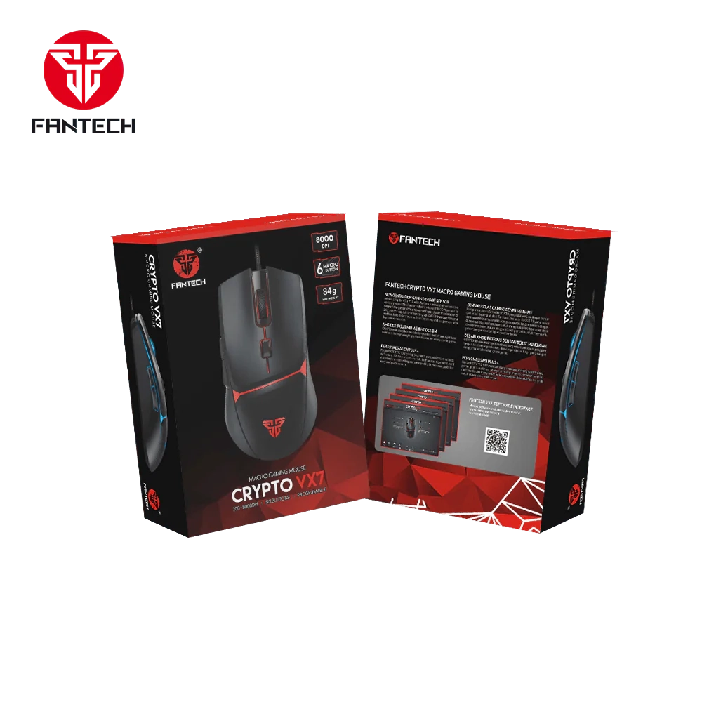 FANTECH CRYPTO VX7 MACRO GAMING MOUSE