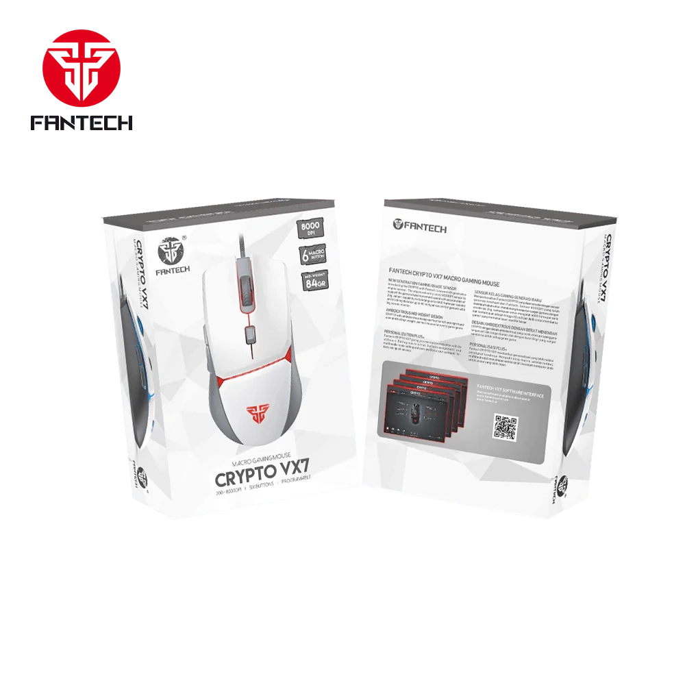 FANTECH CRYPTO VX7 MACRO GAMING MOUSE