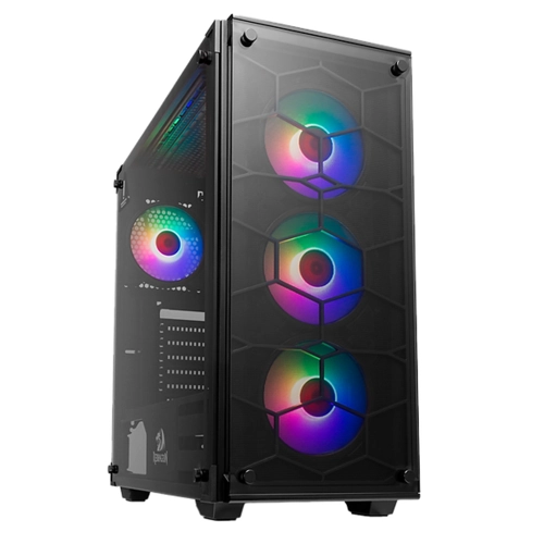 علبة ألعاب REDRAGON WHEEL JACK GC-606 باللون الأبيض مع 3 مراوح RGB