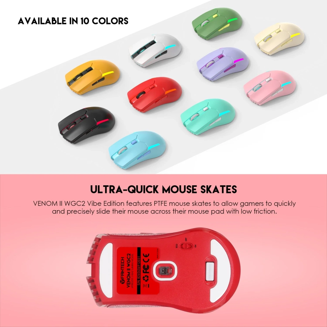 Fantech VENOM II WGC2 VIBE EDITION Red