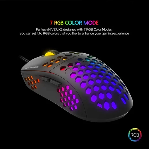 ماوس الألعاب HIVE UX2 MACRO RGB