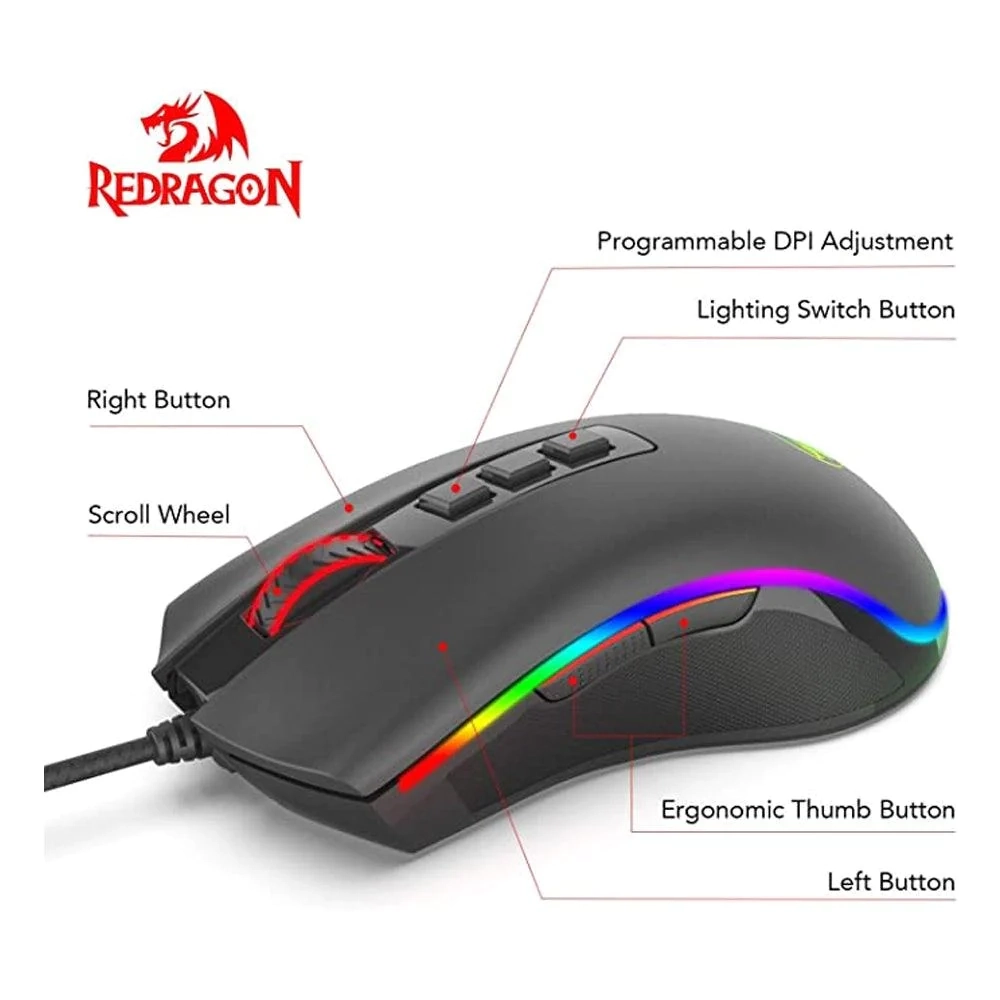 ماوس الألعاب Redragon M711 Cobra