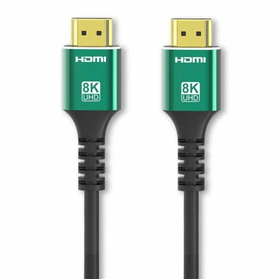كابل HDMI ممتاز بطول 1.5 متر بدقة 8K HD وسرعة 2.1 فولت وتقنية HDTV عالية السرعة 48 جيجابت في الثانية وULRTA HD 4320P