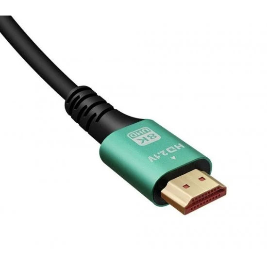 كابل HDMI ممتاز بطول 1.5 متر بدقة 8K HD وسرعة 2.1 فولت وتقنية HDTV عالية السرعة 48 جيجابت في الثانية وULRTA HD 4320P