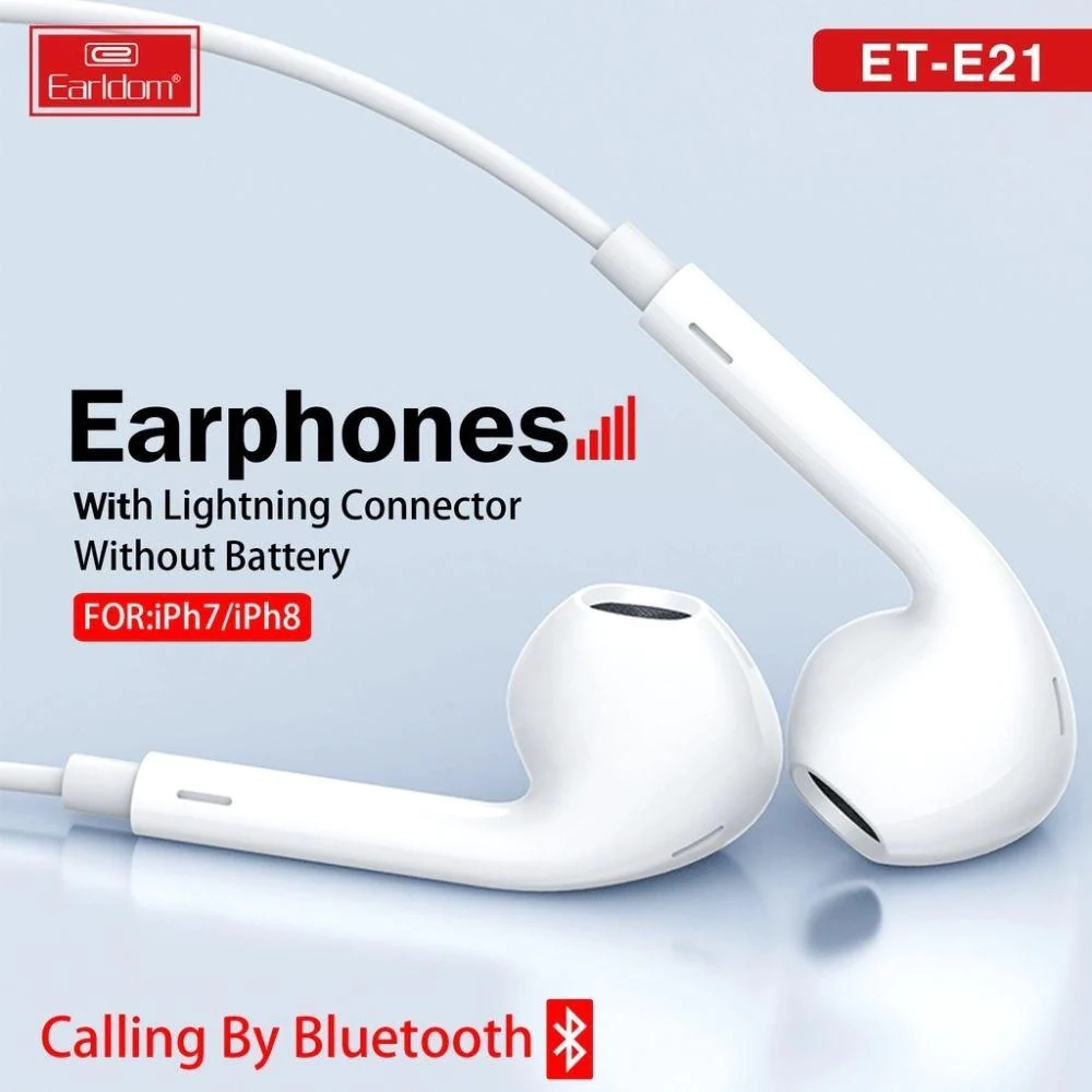 سماعات أذن Earldom ET-E21 Lightning سلكية لأجهزة iPhone