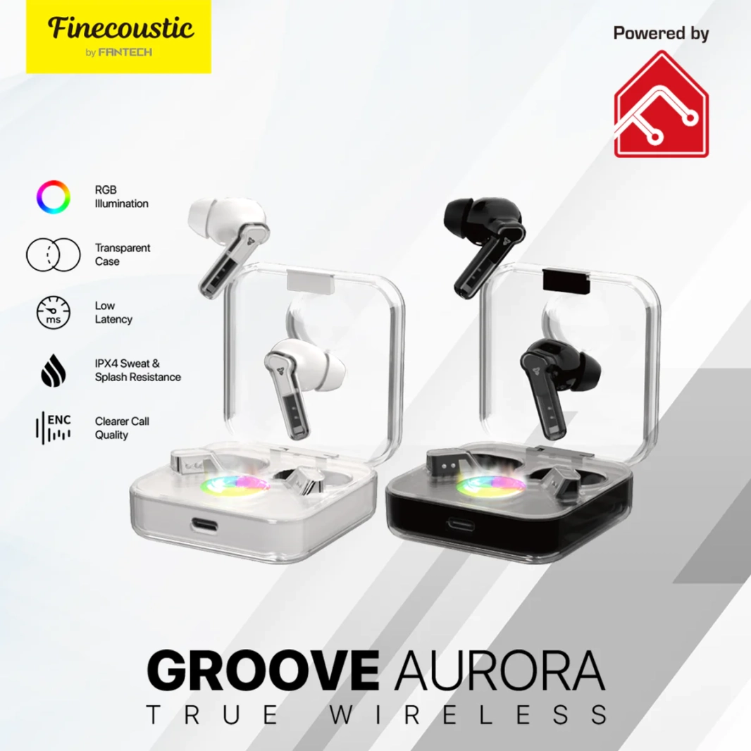 سماعات Fantech SMART TWS TX3 GROOVE AURORA RGB