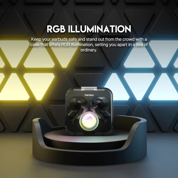 سماعات Fantech SMART TWS TX3 GROOVE AURORA RGB