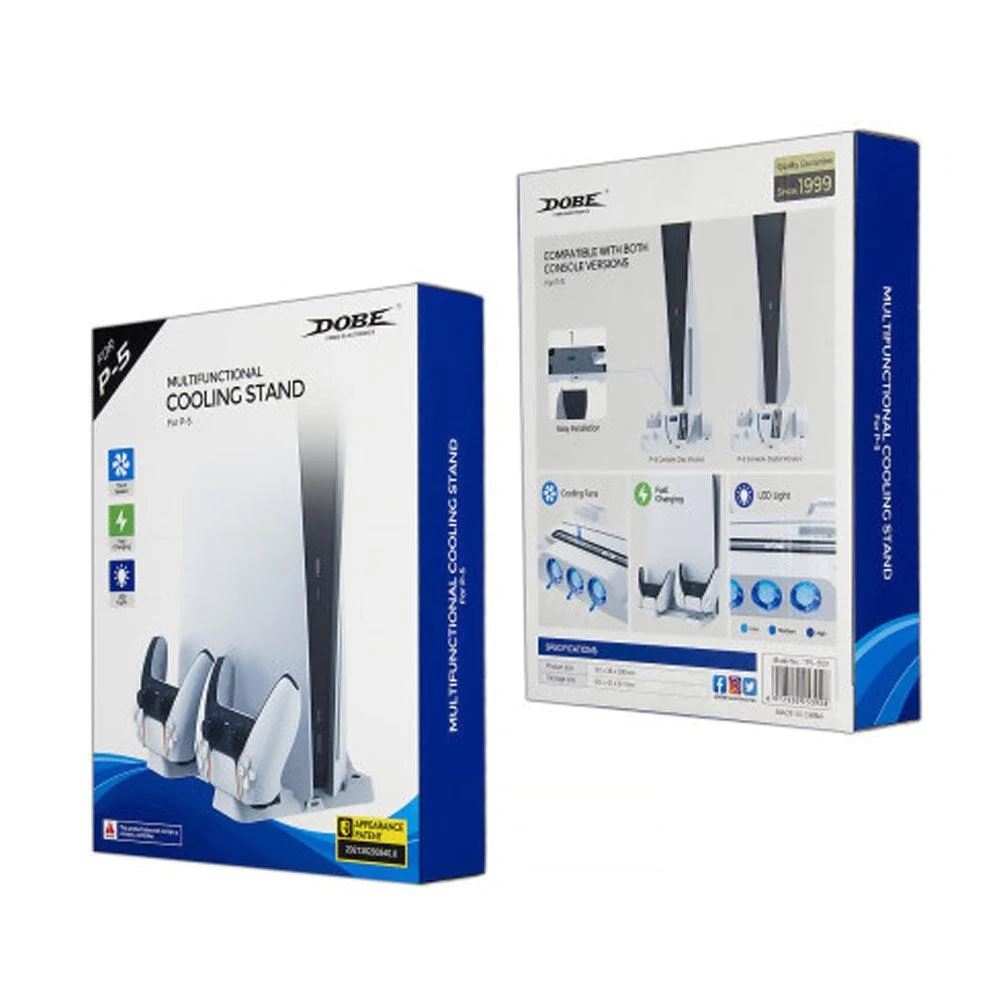 قاعدة مروحة تبريد متعددة الوظائف TP5-1507 من Dobe لوحدة تحكم PS5