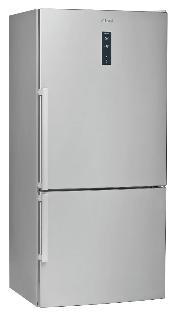 Bottom Mount Fridge-Freezer 84cm A++ No Frost 611Lit Inox Frost Free 6Sense