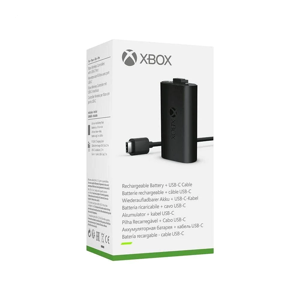 بطارية قابلة لإعادة الشحن لجهاز Xbox + كابل USB-C