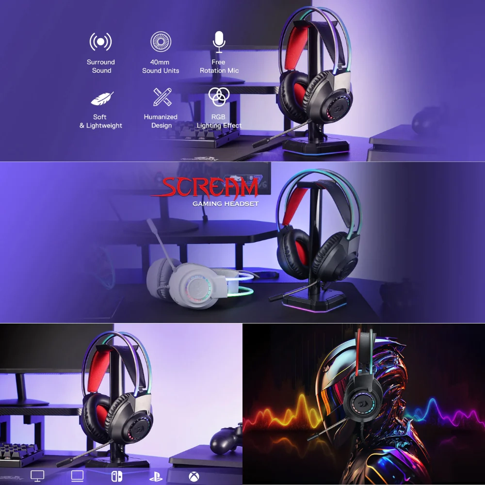 سماعة الألعاب السلكية Redragon H231 SCREAM