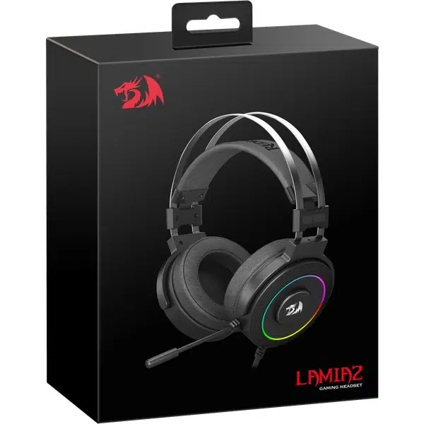 سماعة رأس REDRAGON Lamia H320-1 للألعاب بإضاءة خلفية RGB وسلكية 7.1