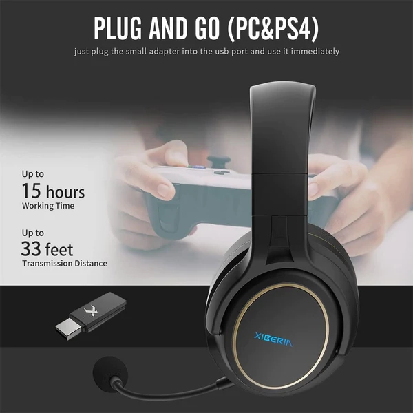 سماعة الألعاب اللاسلكية XIBERIA G02 لجهاز PS5/PS4/PC