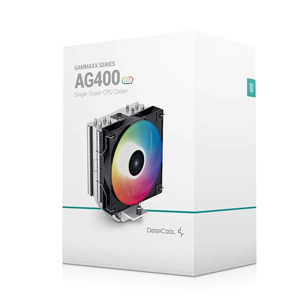 مبرد وحدة المعالجة المركزية DeepCool AG400 BK ARGB أحادي البرج مقاس 120 مم
