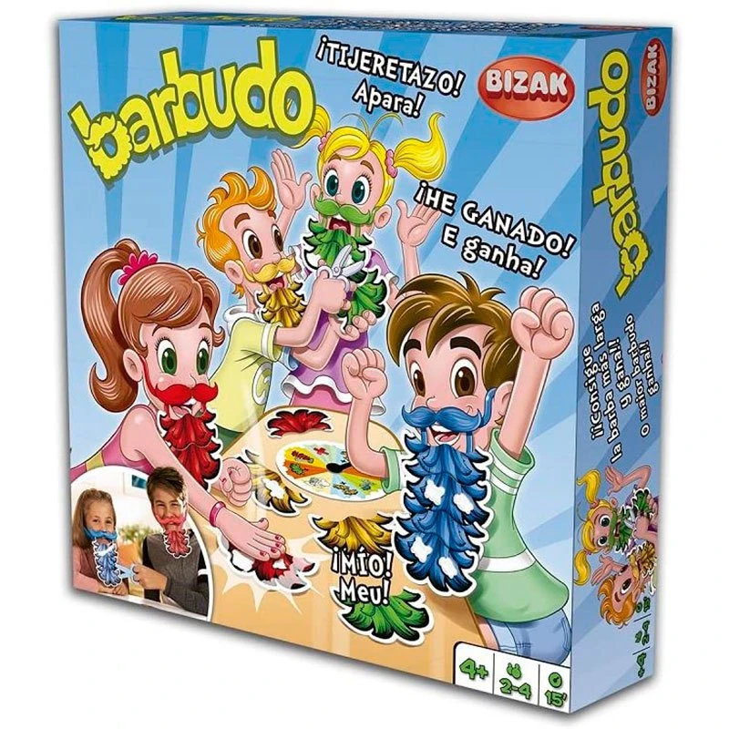 Bizak Barbudo Responde O Te Quitan La Barba Board Game Multicolor
