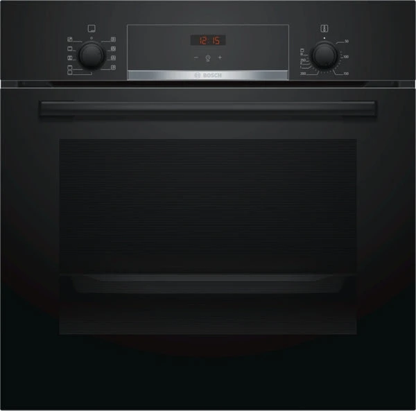 Built In Elec Oven 60cm Serie4 66Lit Eco Clean Back Black