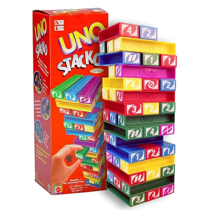 بيع لعبة UNO STACKO، لعبة تعليمية للأطفال والعائلات | شوبي