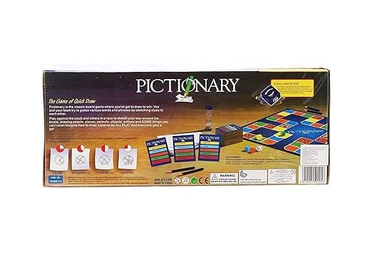 لعبة لوحة VVE Venture Pictionaryy للأطفال والكبار، رسومات سريعة، تخمينات مجنونة، لعبة لوحة بطاقات لجميع الأعمار