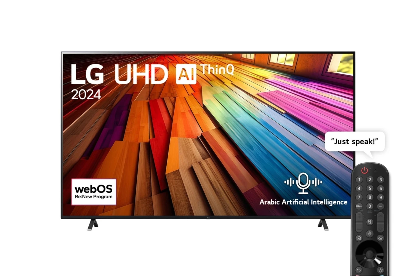 86 Inch LG UHD UT80 4K Smart TV AI Magic remote HDR10 webOS24 – 86UT80006LA (2024)