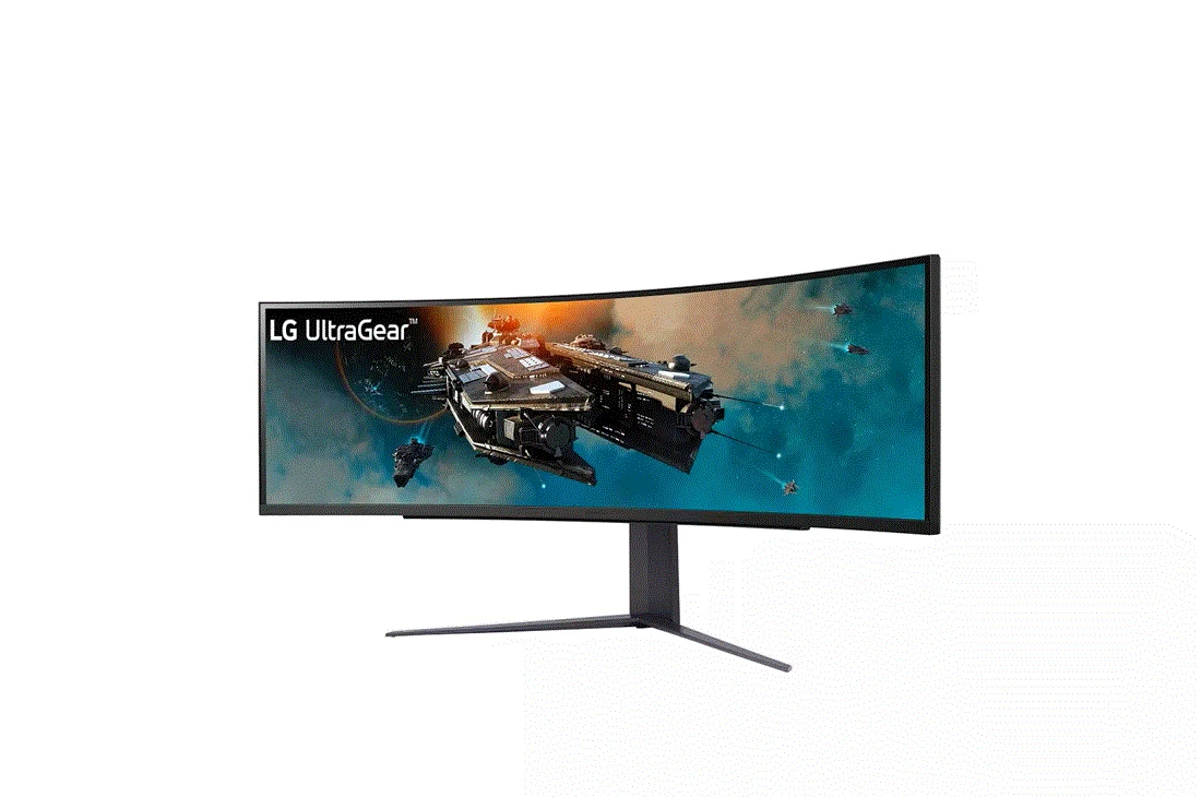 شاشة UltraGear™ DQHD منحنية مقاس 49 بوصة وتردد 240 هرتز ومدة استجابة 1 مللي ثانية مع VESA DisplayHDR™ 1000