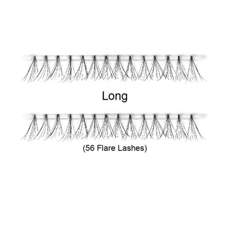 MASTER EVERLASHES INDIVIDUAL FLARE LASHES - LONG 56CT