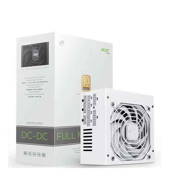 المصدر White ATX 750W REAL 80 PLUS BRONZE ACTIVE PFC, ACER AC750