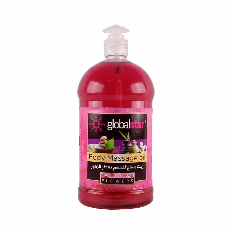 GLOBAL STAR BODY MASSAGE OIL 1000ML/FLOWERS