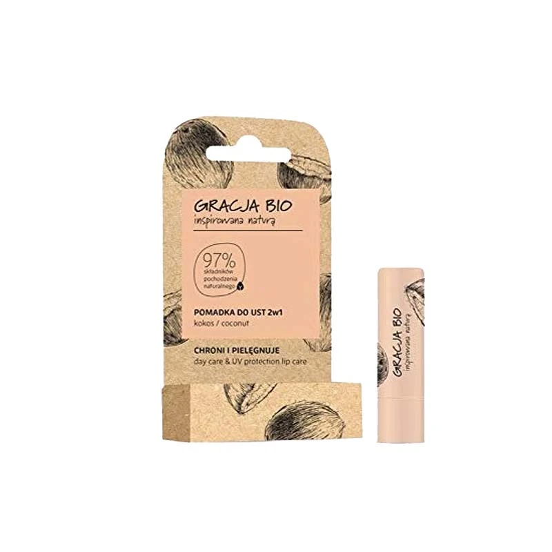 GRACJA BIO LIP BALM 2IN1 COCONUT