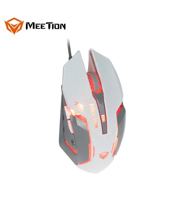 ماوس الألعاب السلكي Meetion M915 RGB - أبيض