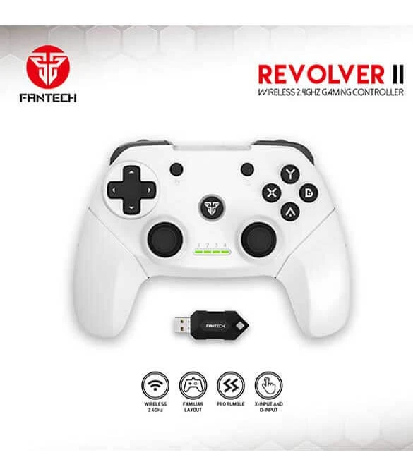 سماعة Fantech Revolver WGP12 اللاسلكية - بيضاء
