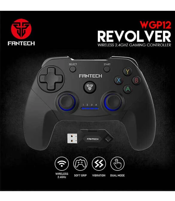 سماعة Fantech Revolver WGP12 اللاسلكية - باللون الأسود
