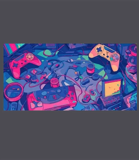 Controllers Pattern Mouse Pad ( X-Large Size )