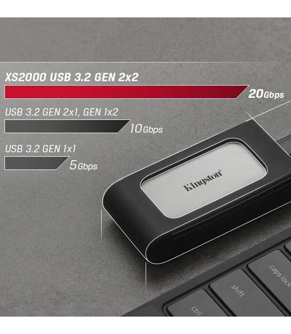 وحدة تخزين SSD خارجية XS2000 من KINGSTON بسعة 1 تيرابايت