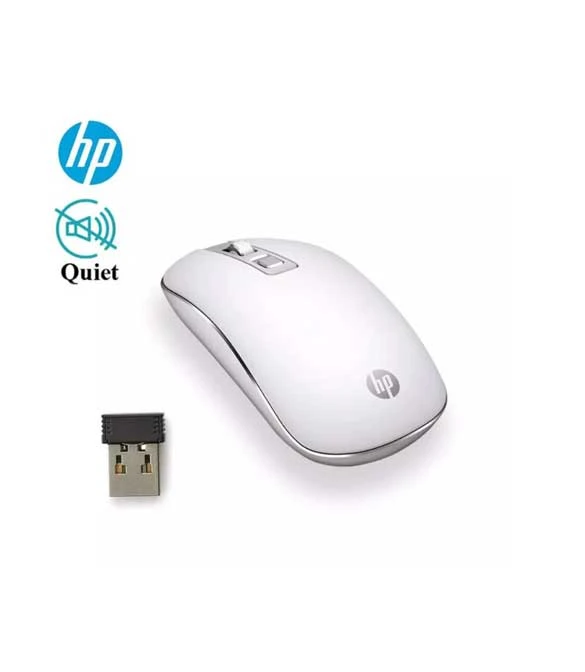 ماوس HP S4000 الضوئي اللاسلكي بمنفذ USB بسرعة 2.4 جيجاهرتز