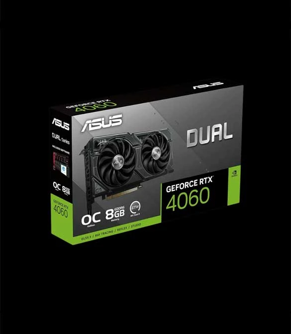 بطاقة الرسوميات ASUS Dual GeForce RTX™ 4060 OC Edition سعة 8 جيجابايت GDDR6