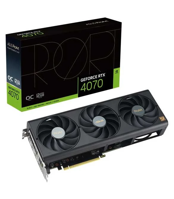 ASUS PROART GEFORCE RTX™ 4070 OC EDITION 12GB GDDR6X GRAPHICS CARD (PCIE 4.0, 12GB GDDR6X