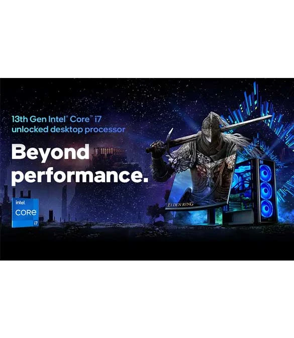 معالج INTEL الجديد من الجيل الثالث عشر Core I7-13700، 16 نواة، حتى 5.2 جيجاهرتز، ذاكرة تخزين مؤقتة L2+L3، 54 ميجابايت، صندوق
