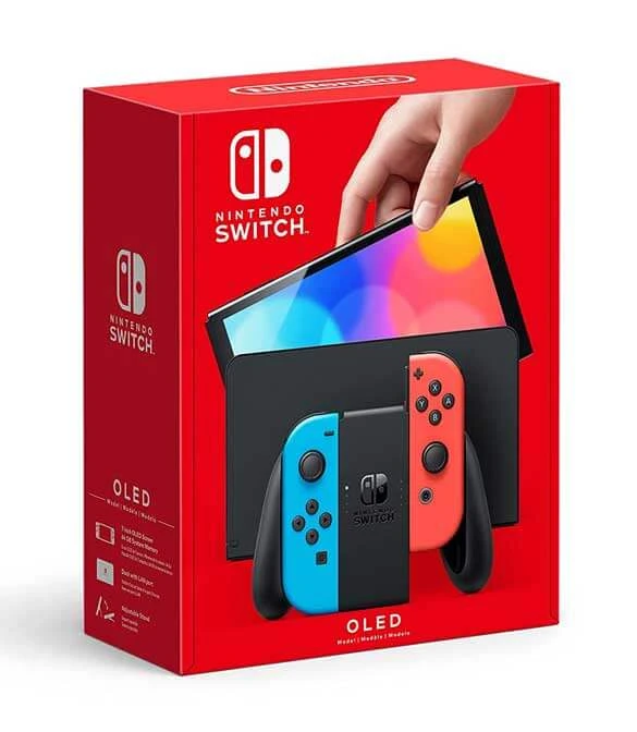 Nintendo Switch OLED Model ( Neon Blue and Red )