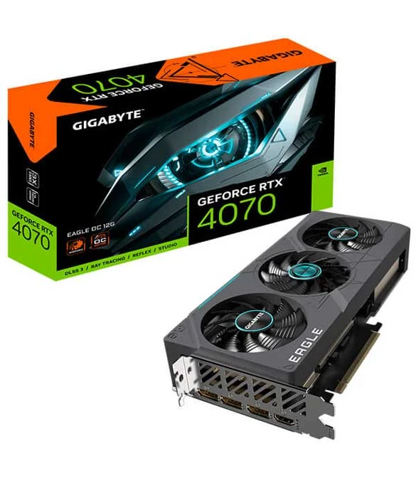 بطاقة الرسوميات GIGABYTE GEFORCE RTX 4070 EAGLE OC 12GB GDDR6X