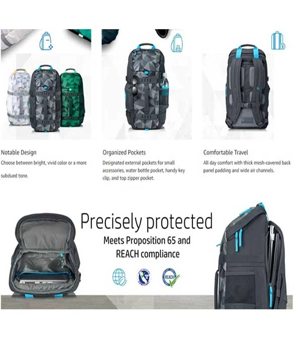 حقيبة ظهر رياضية HP Odyssey مقاس 15.6 بوصة