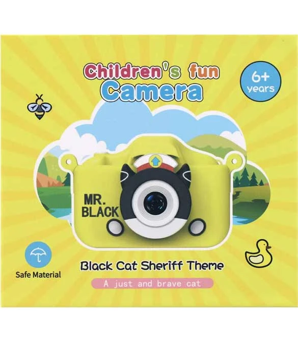 Children's Fun Camera - Black Cat sheriff Theme