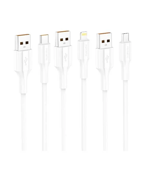 FONENG XS01 1M Micro Cable (3A / 2.4A / 2.1A)
