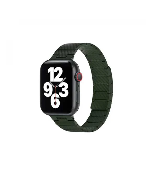WiWU Wi-WB009 Carbon Fiber Magnetic Band Apple Watch 42/44/45/49MM - Green
