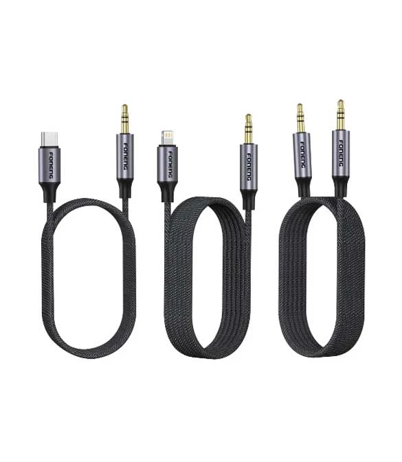 FONENG BM31 Male 3.5mm to Type-C Metal Audio Cable (100cm)